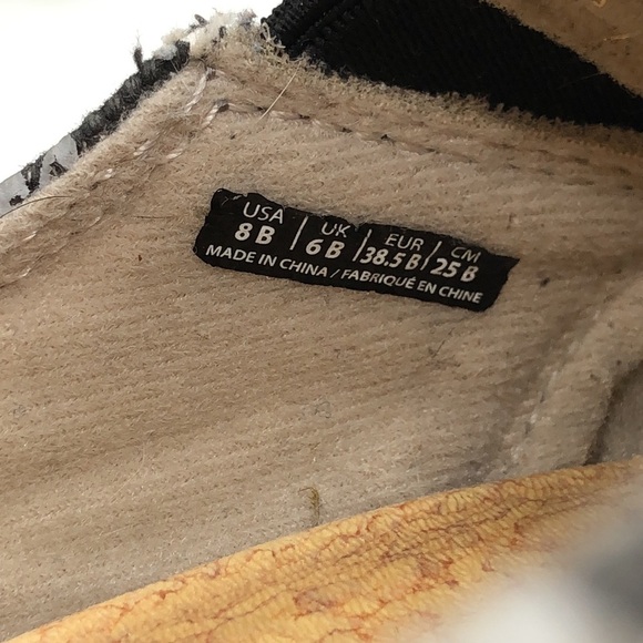 Spenco black suede with Aztec print accent Mules Women's shoes-Size 8B - Picture 6 of 8